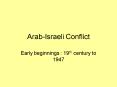 ArabIsraeli Conflict