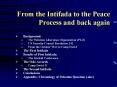 From the Intifada to the Peace Process and back again