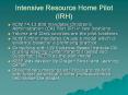 Intensive Resource Home Pilot (IRH)