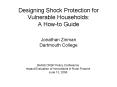 Designing Shock Protection for Vulnerable Households: A Howto Guide