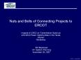 Nuts and Bolts of Connecting Projects to ERCOT