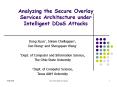 Analyzing the Secure Overlay Services Architecture under Intelligent DDoS Attacks