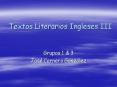 Textos Literarios Ingleses III
