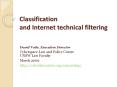 Classification and Internet technical filtering