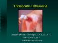 Therapeutic Ultrasound