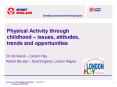 Physical Activity through childhood issues, attitudes, trends and opportunities