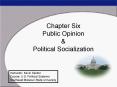 Chapter Six Public Opinion