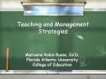 Teaching and Management Strategies