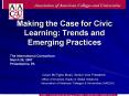 Making the Case for Civic Learning: Trends and Emerging Practices