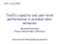 Traffic capacity and userlevel performance in wireless data networks