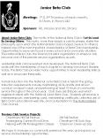 About Junior Beta Club: The motto of the National Beta Club is "Let Us Lead By Serving Others." This