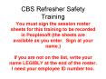You must sign the session roster sheets for this training to be recorded in Peoplesoft the sheets ar