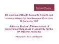 6th meeting of Health Accounts Experts and correspondents for health expenditure data 30 September 2