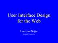 User Interface Design for the Web