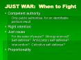 JUST WAR: When to Fight