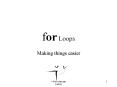 for Loops