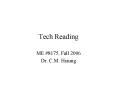 Tech Reading