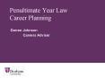 Penultimate Year Law Career Planning