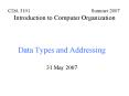 CDA 3101 Summer 2007 Introduction to Computer Organization