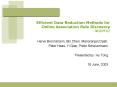 Efficient Data Reduction Methods for Online Association Rule Discovery NGDM02