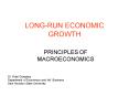 LONGRUN ECONOMIC GROWTH