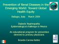 Prevention of Renal Diseases in the Emerging World: Toward Global Health Equity