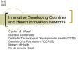 Innovative Developing Countries and Health Innovation Networks