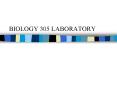 BIOLOGY 305 LABORATORY