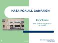 HASA FOR ALL CAMPAIGN