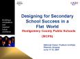Designing for Secondary School Success in a