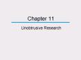 Unobtrusive Research