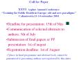 Call for Paper XXVI Aspher Annual Conference Training for Public Health in Europe: old and new parad