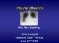 Pleural Effusions
