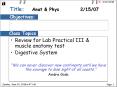 Review for Lab Practical III