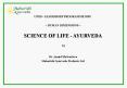 MAHARISHI AYURVEDA FOR TODAY, TOMORROW AND BEYOND 6th FEB2001