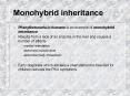 Monohybrid inheritance