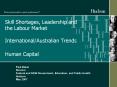 Skill Shortages, Leadership and the Labour Market InternationalAustralian Trends Human Capital
