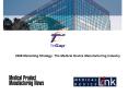 2008 Marketing Strategy: The Medical Device Manufacturing Industry