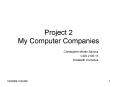 Project 2 My Computer Companies