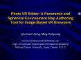 Photo VR Editor: A Panoramic and Spherical Environment Map Authoring Tool for ImageBased VR Browsers
