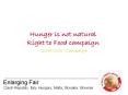 Hunger is not natural Right to Food campaign 20082010 Campaign