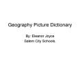 Geography Picture Dictionary
