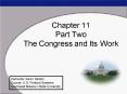 Chapter 11 Part Two The Congress and Its Work