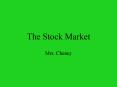 The Stock Market