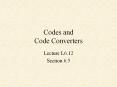 Codes and Code Converters
