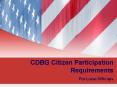 CDBG Citizen Participation Requirements For Local Officials