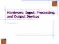 Hardware: Input, Processing, and Output Devices