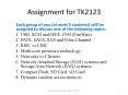 Assignment for TK2123