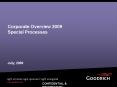 Corporate Overview 2009 Special Processes