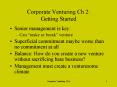 Corporate Venturing Ch 2: Getting Started
